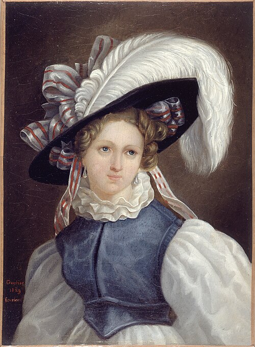 Portrait de femme, 1829, Théophile Gautier