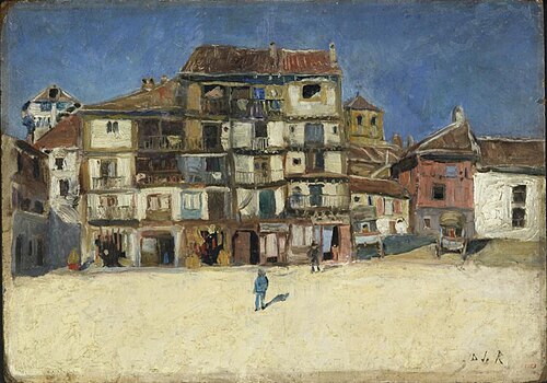 Square in Segovia, 1882, Darío de Regoyos