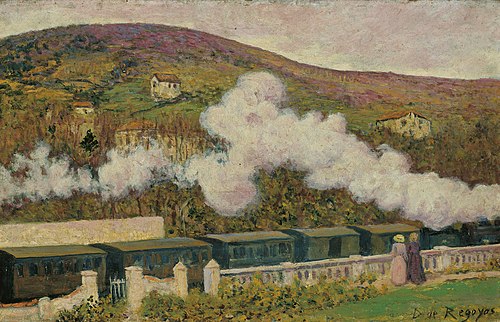 The Passing of the Train, 1902, Darío de Regoyos