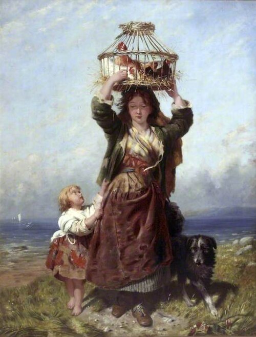 Going to Market, 1875, James John Hill