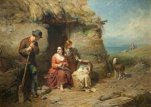 Exterior of Irish Cabin, , James John Hill
