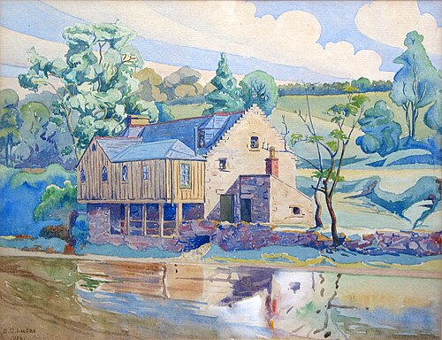 Snuff Mill, Juniper Green, 1936, Edwin George Lucas