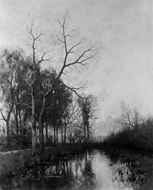 Canal in Autumn, , Fredericus van Rossum du Chatt