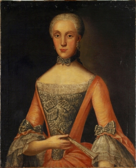 Portret van Anna Henriëtte van Swinderen, 1767, F. C. Hosson