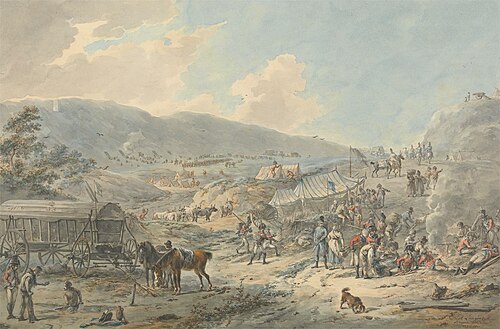 A British Encampment, 1800, Dirk Langendijk