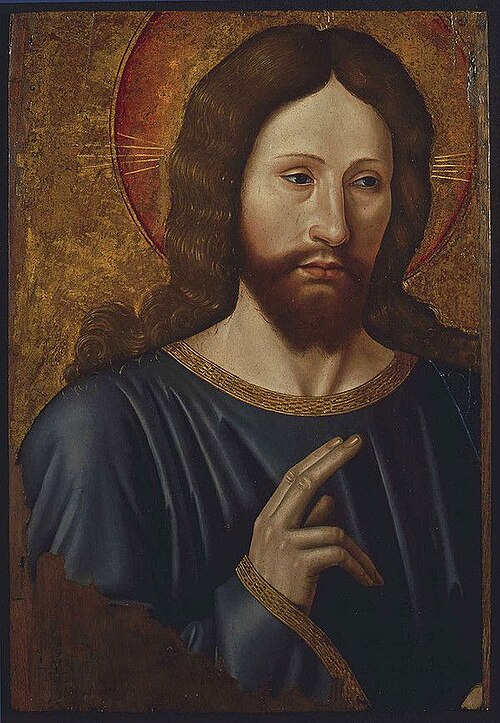 Le Christ bénissant, 1480, Maître du Boccace de Munich