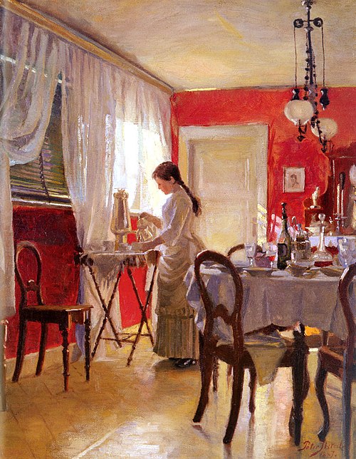 The Dining Room, 1887, Peter Ilsted