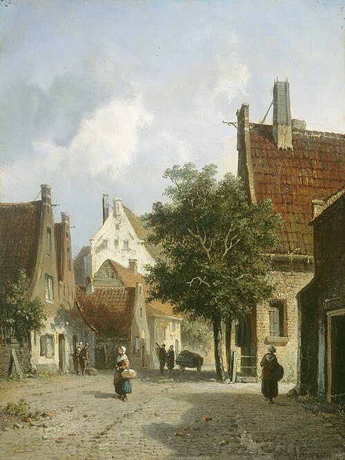 Amsterdam Street Scene, , Adrianus Eversen
