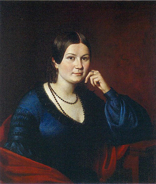 Portrait de femme, 1842, Nikolay Podkliuchnikov
