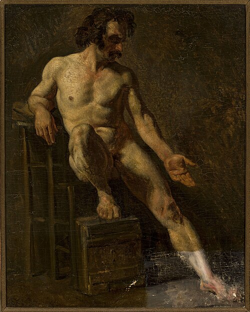 Study of a nude man, , Théodore Géricault