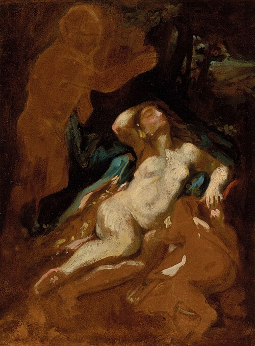 Jupiter and Antiope, after Correggio, , Théodore Géricault