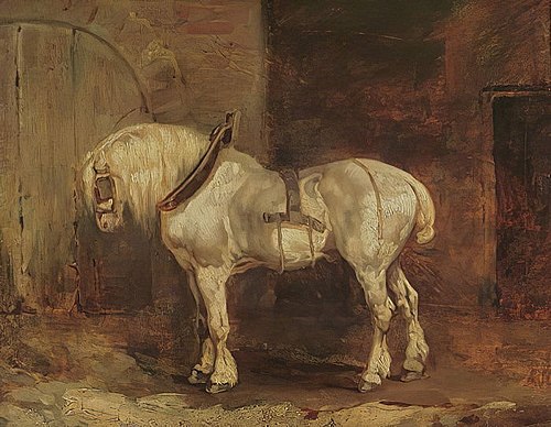 Un cheval de trait, , Théodore Géricault