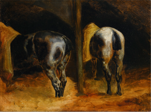 Croupes de chevaux, , Théodore Géricault