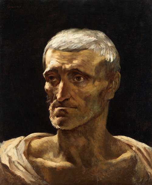 Portrait d'un naufragé, 1818, Théodore Géricault