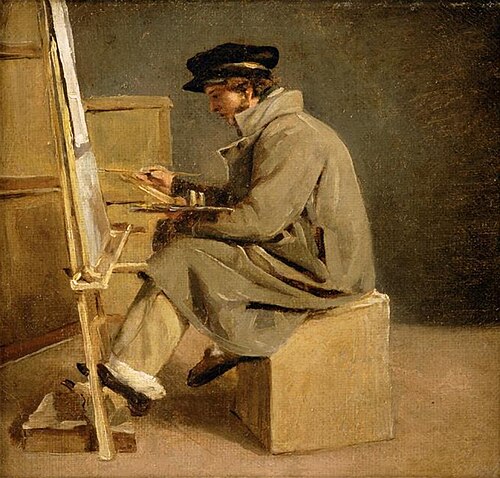 Jeune peintre à son chevalet, 1850, Théodore Géricault