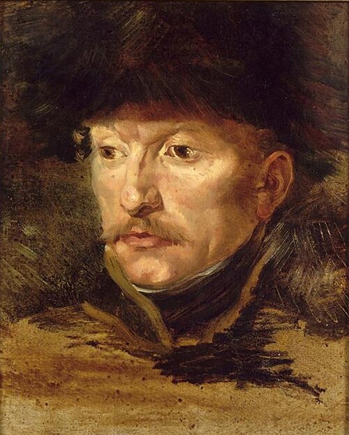 Portrait du lieutenant Dieudonné, 1812, Théodore Géricault