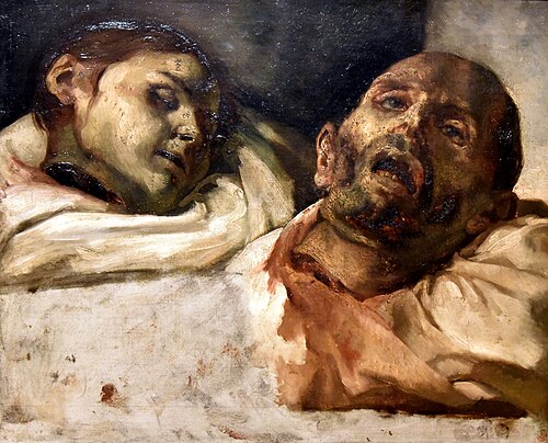 Têtes coupées, 1818, Théodore Géricault