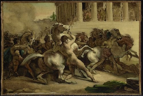 The Race of the Riderless Horses, 1817, Théodore Géricault