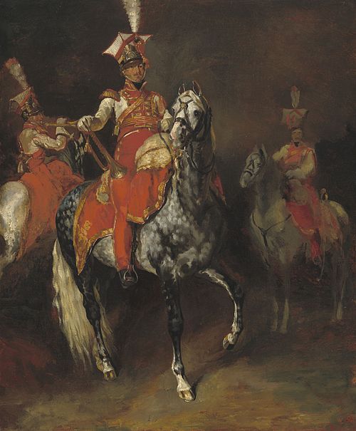 Mounted Trumpeters of Napoleon's Imperial Guard, 1813, Théodore Géricault