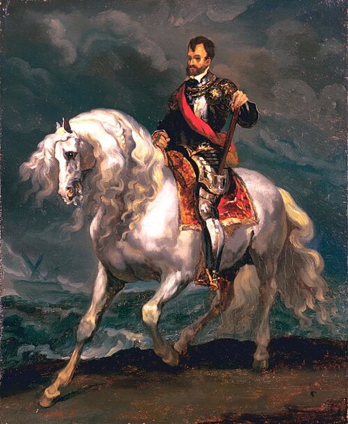 Equestrian Portrait of Charles V, 1814, Théodore Géricault