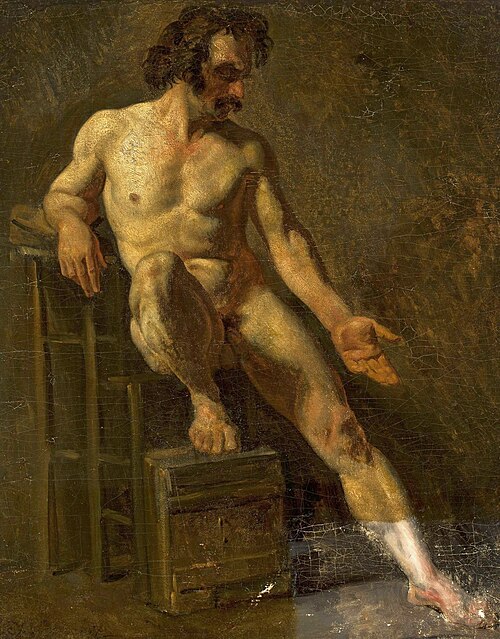 Étude de nu masculin., 1801, Théodore Géricault