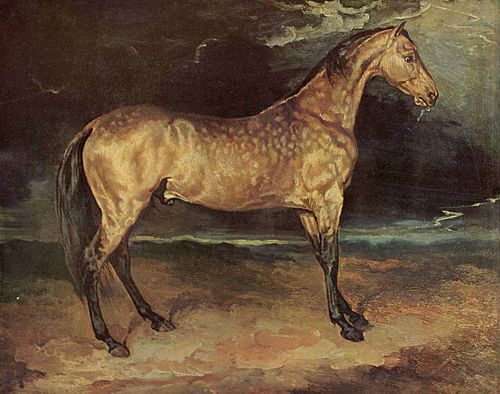 Cheval effrayé par l'orage, 1820, Théodore Géricault
