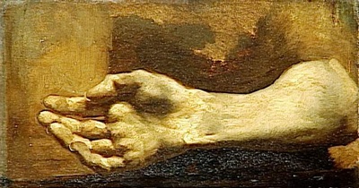 Etude de bras et de main, 1818, Théodore Géricault