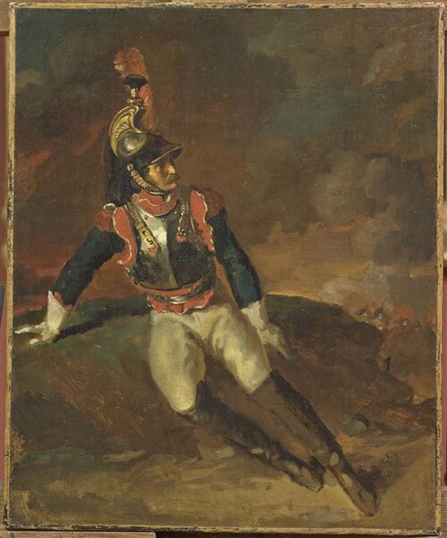 Cuirassier blessé, 1813, Théodore Géricault