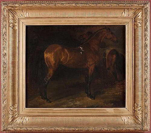 Cheval espagnol dans une écurie, 1811, Théodore Géricault
