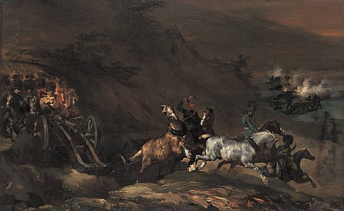 Auffahrende Artillerie, , Théodore Géricault