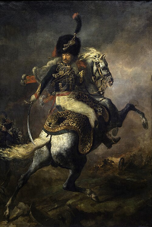 Officier de chasseurs à cheval de la garde impériale chargeant, 1812, Théodore Géricault