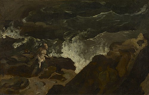 Shipwrecked on a Beach (The Tempest), 1822, Théodore Géricault