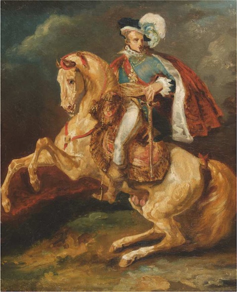 Portrait équestre de Sa Majesté le roi de Westphalie, Jérôme Bonaparte, 1813, Théodore Géricault