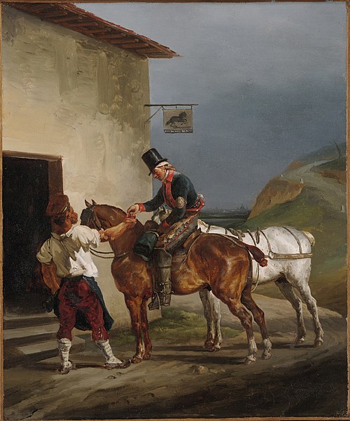 The White Horse Tavern, 1821, Théodore Géricault