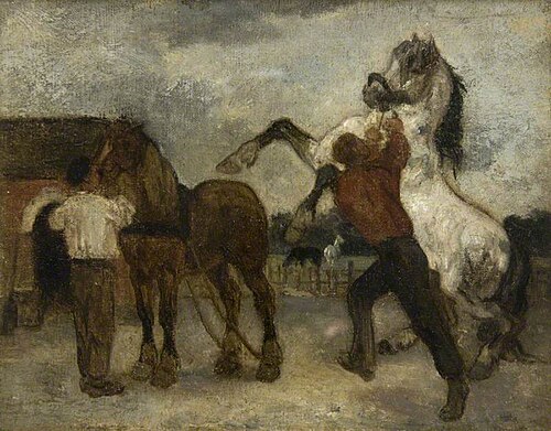 The Stud Farm, , Théodore Géricault