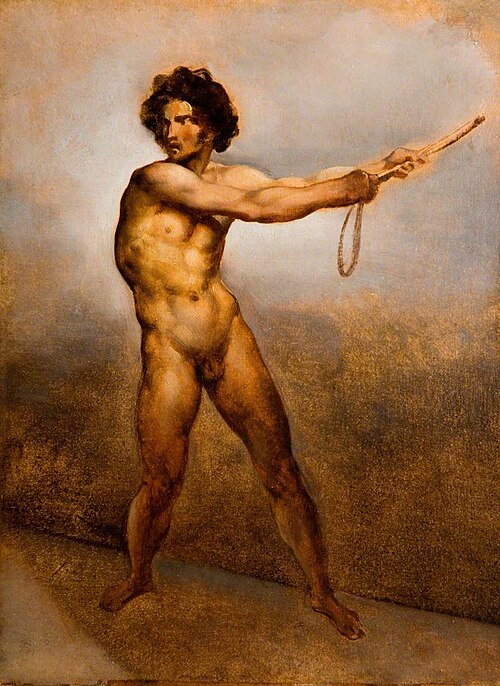 Étude d'un homme nu, 1810, Théodore Géricault