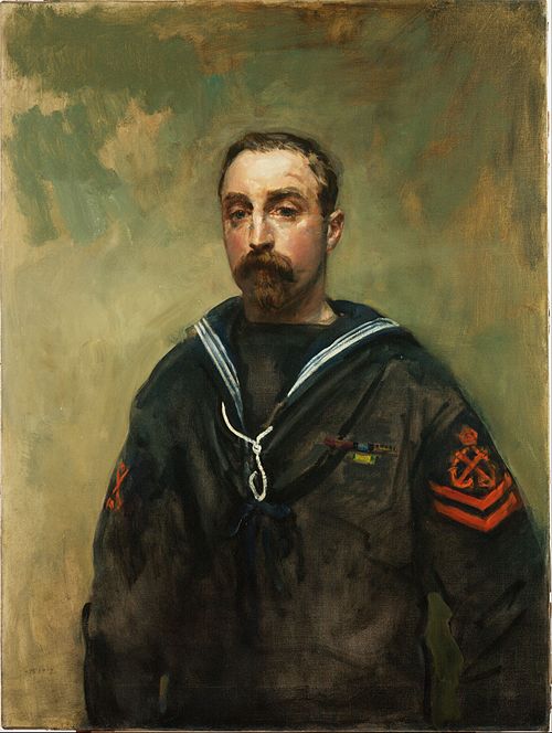 Petty Officer E Pitcher VC, 1918, 1918, Ambrose McEvoy