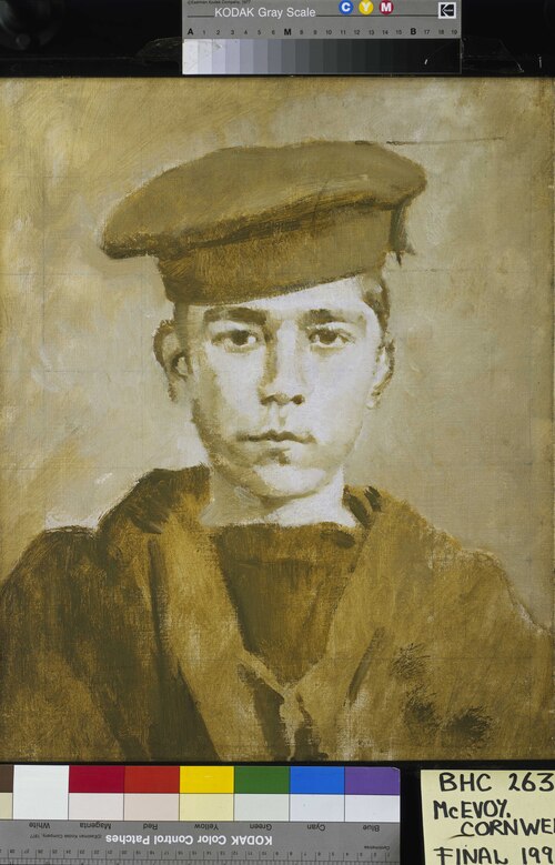 John Travers Cornwell, Boy 1st class (1900-16), 1918, Ambrose McEvoy