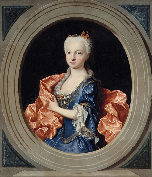 Maria Teresa of Bourbon Infanta of Spain (Future Dauphine of France), 1729, Jean Ranc