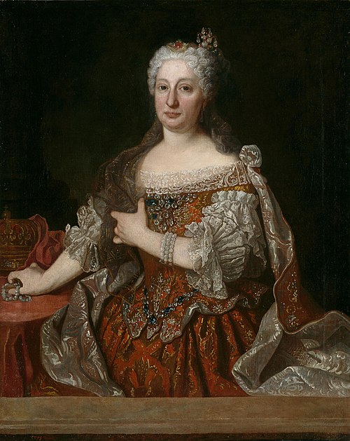 María Ana de Austria reina de Portugal, 1729, Jean Ranc