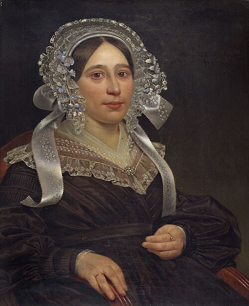Portrait de madame Dart, née Henriette Isabelle Sophie De Brauwer, 1839, Pierre Van Hanselaere