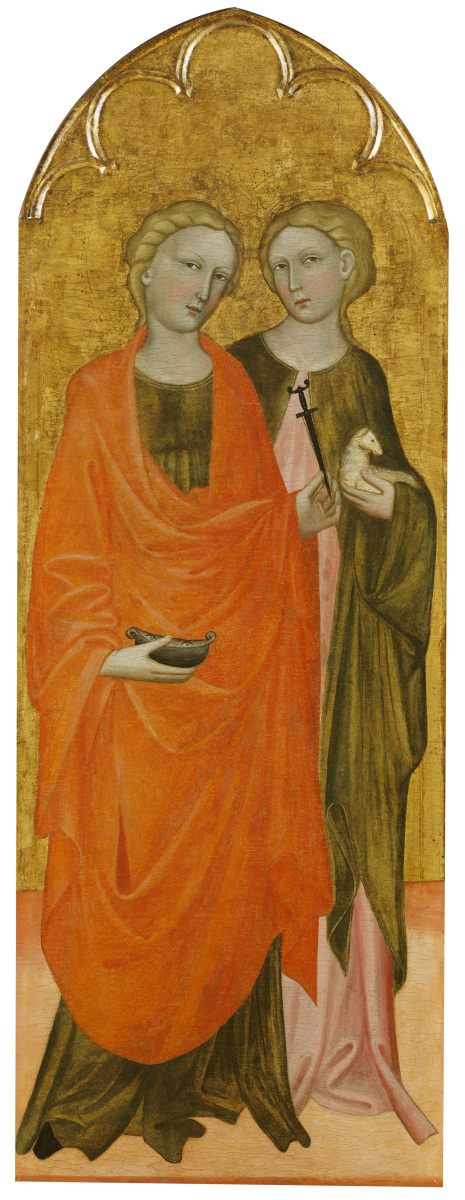 Saints Lucy and Agnes, 1434, Francesco di Andrea Anguilla