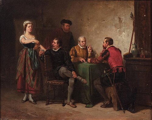 Girl Serving Wine, 1860, Adolphe René Lefèvre