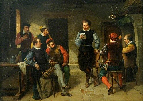 Dans la taverne, 1860, Adolphe René Lefèvre