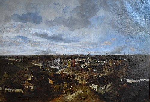 Un village en Normandie, 1855, Adolphe Hervier