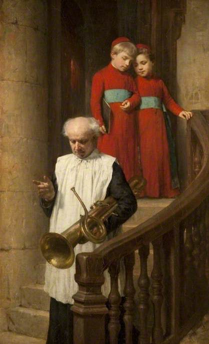 Going to Mass, 1868, Adolphe Weisz