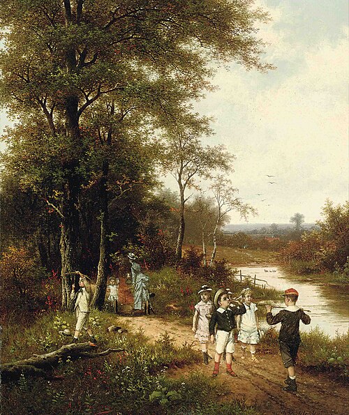 The river patrol, 1870, Albert Roosenboom