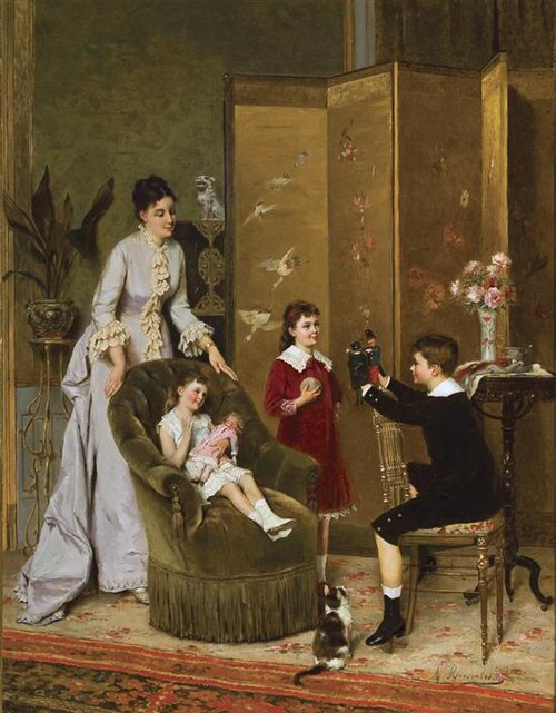The Puppet Show, 1850, Albert Roosenboom