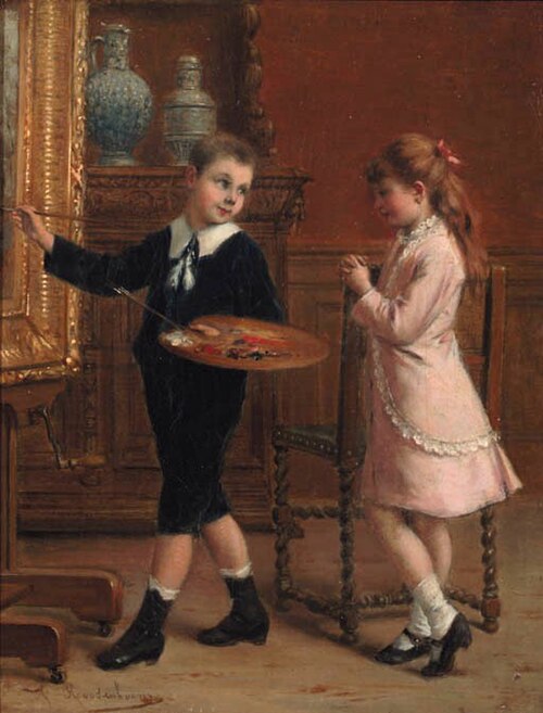 The young artist, 1850, Albert Roosenboom