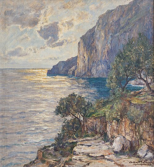On the way to the Faraglioni, Capri, 1917, Albert Wenk
